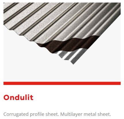 Ondulit Profiled Multilayer Protected Roofing Sheet
